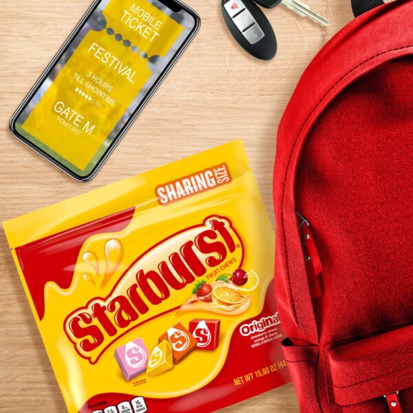 STARBURST Original Fruit Chews Chewy Summer Candy Sharing Size Bag, 15.6oz - Image 3