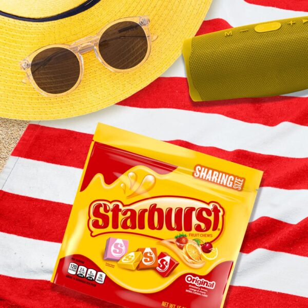 STARBURST Original Fruit Chews Chewy Summer Candy Sharing Size Bag, 15.6oz - Image 2