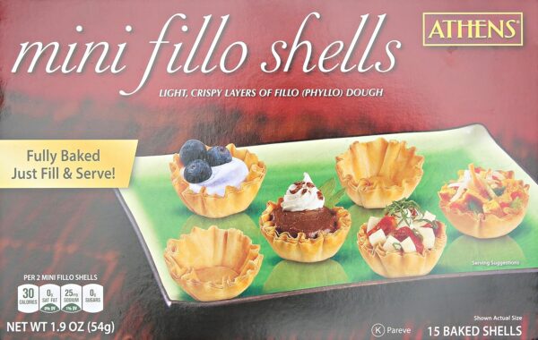 Athens, Mini Fillo Dough Shells, 15 Count (Frozen)